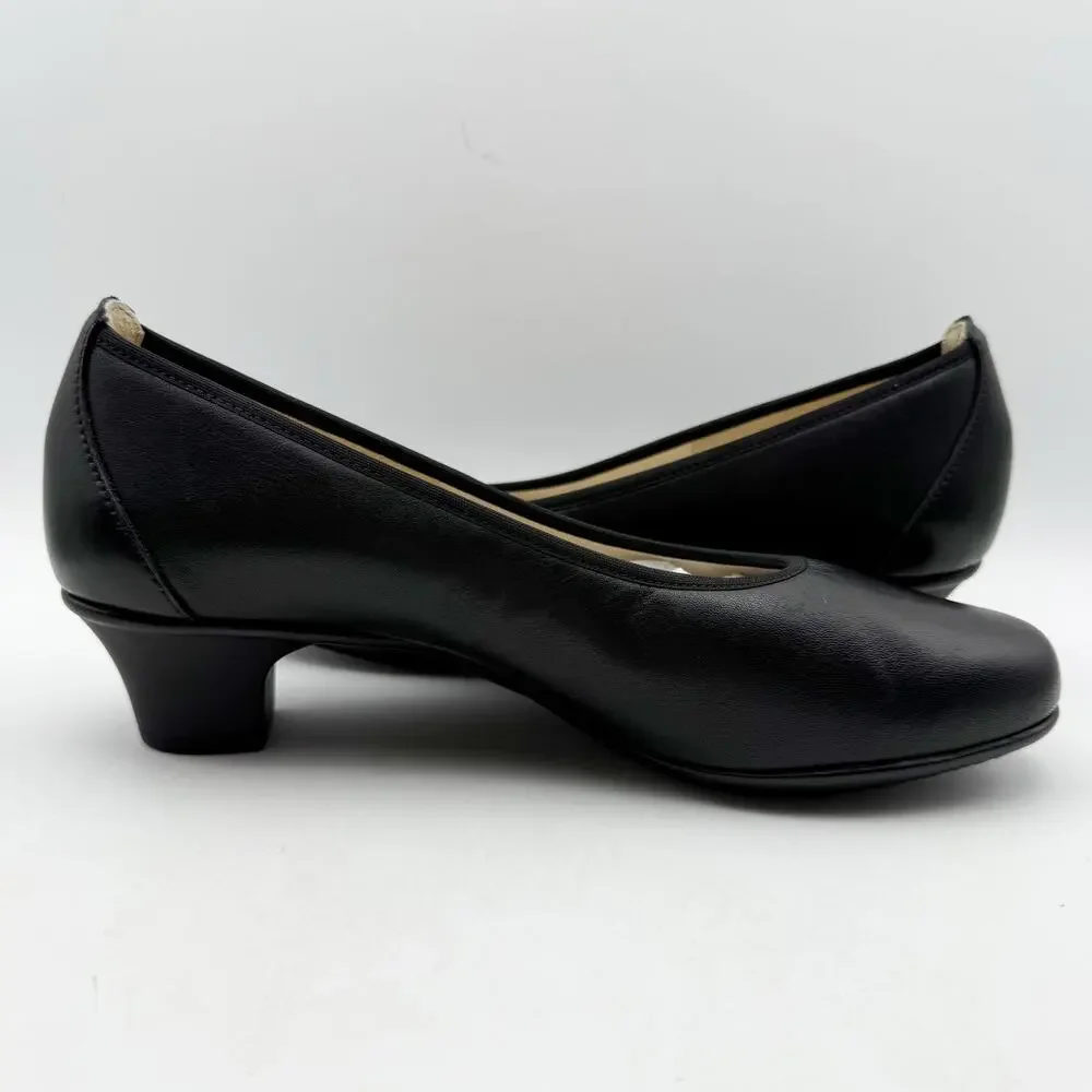 SAS Womens Milano Comfort Pumps US 10 WW Black Leather EUC - Picture 4 of 13